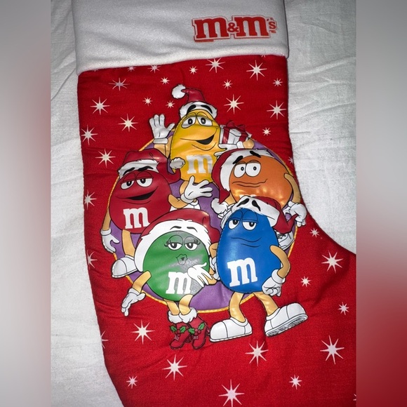 Y2K M&M Kurt S Adler Christmas Stocking Official Merchandise Red - Picture 2 of 7